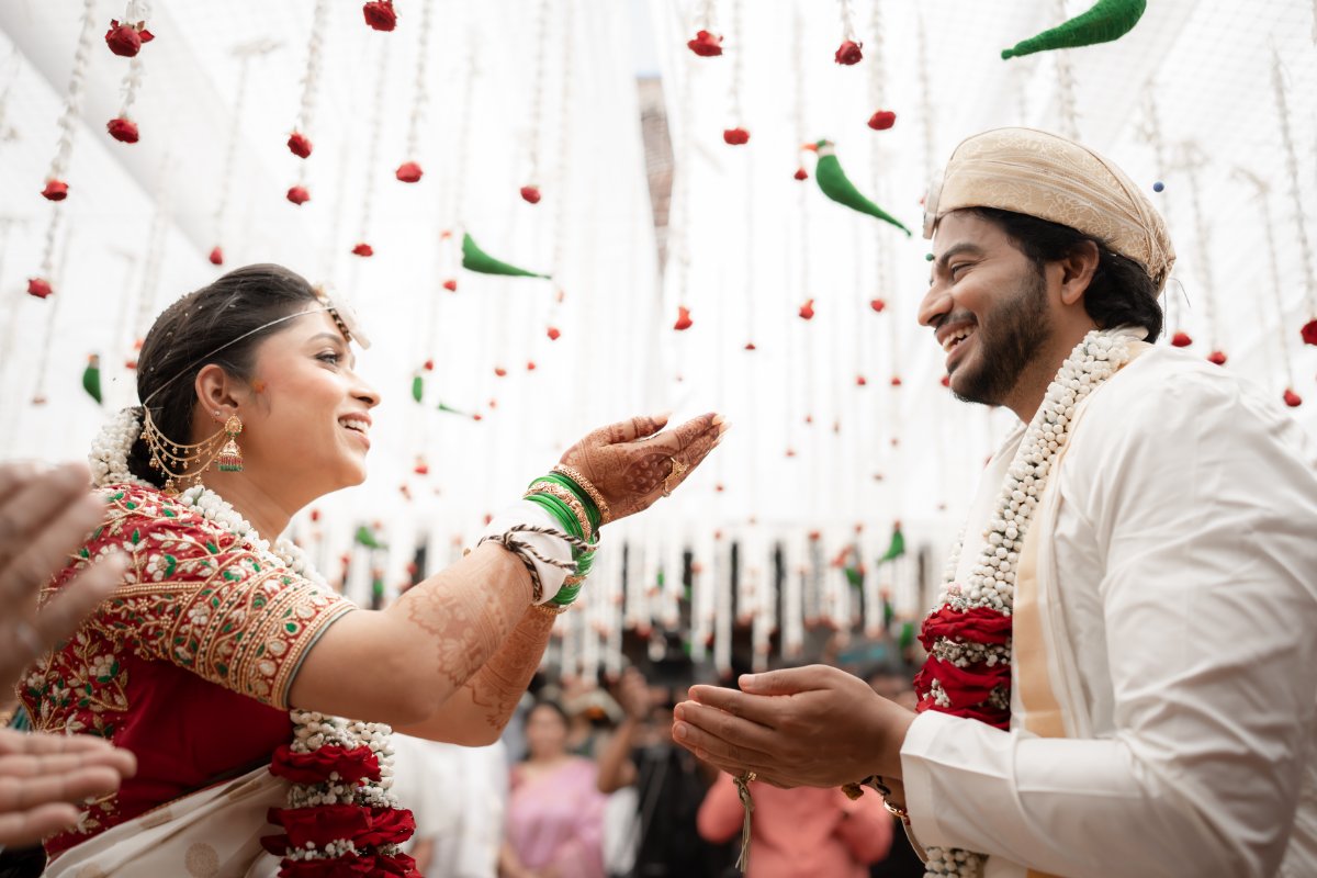 A South Indian wedding ceremony during a Bangalore wedding, shot by the WeddingClickz team