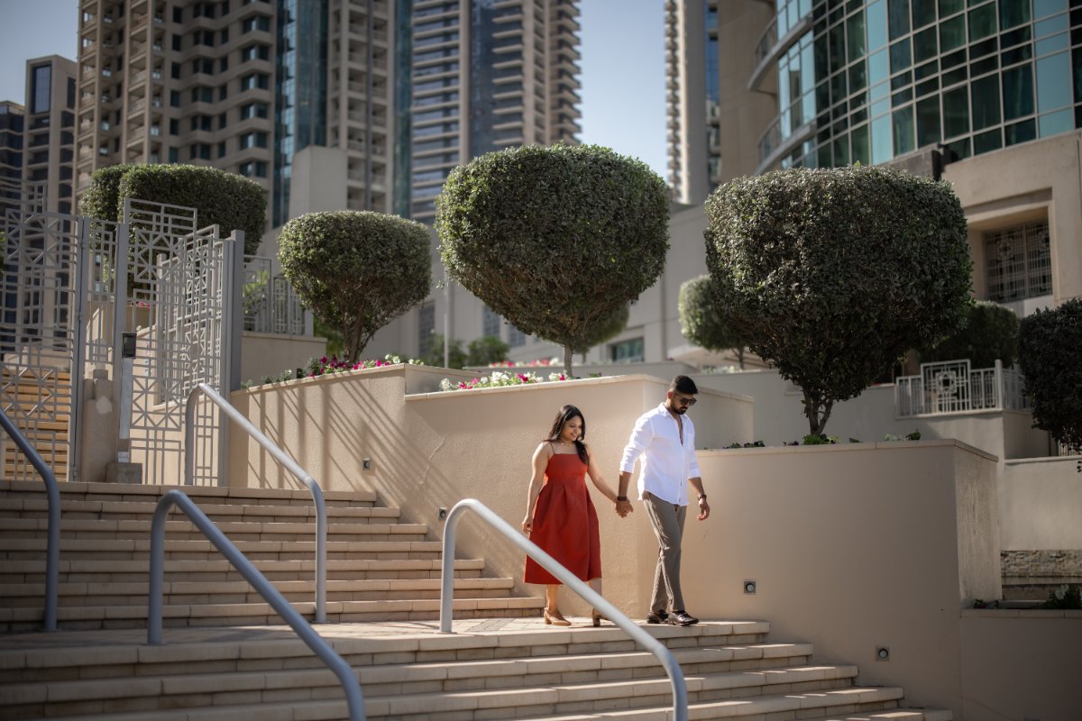 Indian wedding couple portrait Dubai by WeddingClickz