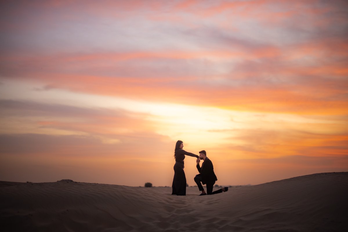 Couple portrait at a UAE wedding by WeddingClickz